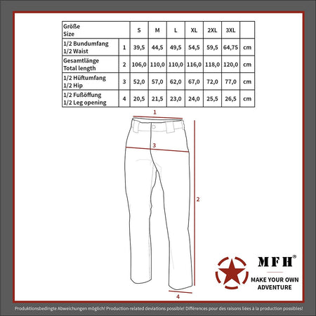 MFH US Style Combat Trousers Night Camo