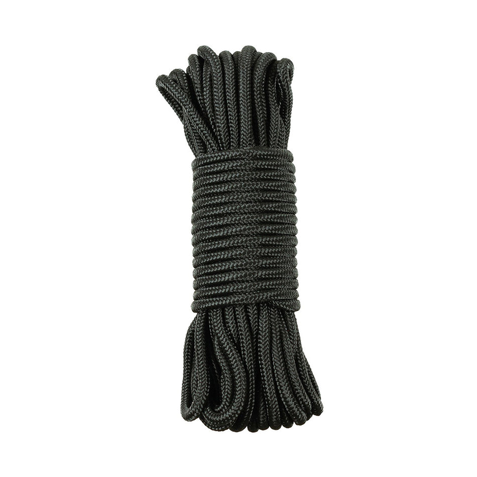 MFH Bivvi Shelter Rope 5mm Dia 15m L Black