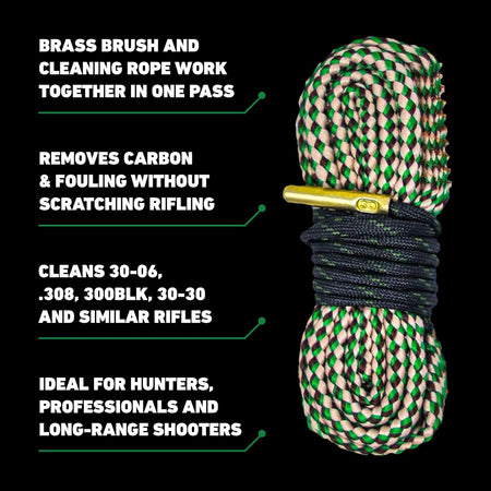 Clenzoil Cobra Bore Cleaning Rope Snake Rifle Pistol .30 / 7.62