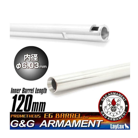Prometheus EG Stainless Steel 6.03 Barrel 120mm G&G Firehawk