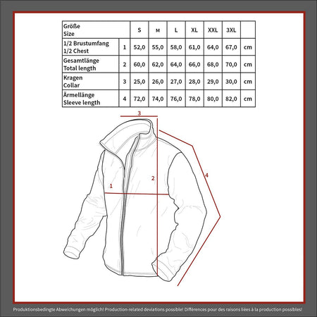 MFH US Tactical Soft Shell Thermal Jacket Fleece Green