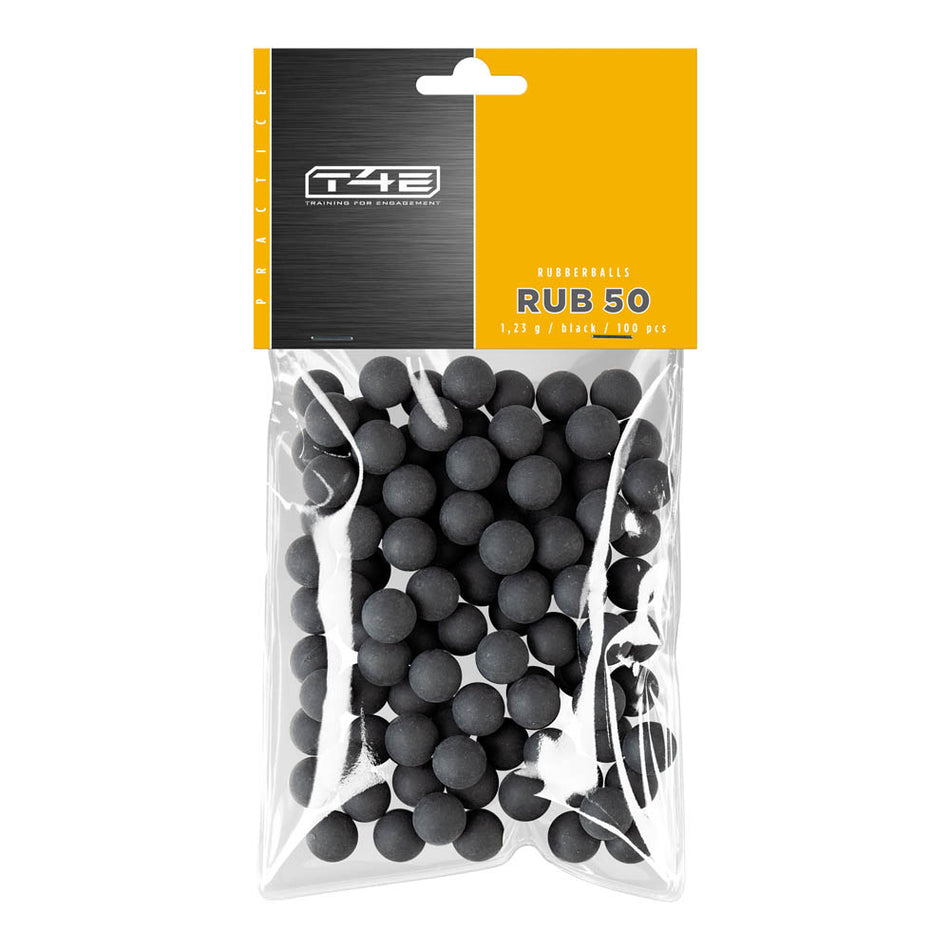 Umarex T4E Ammo bb’s Practice Rubber .50 100 Pack Black