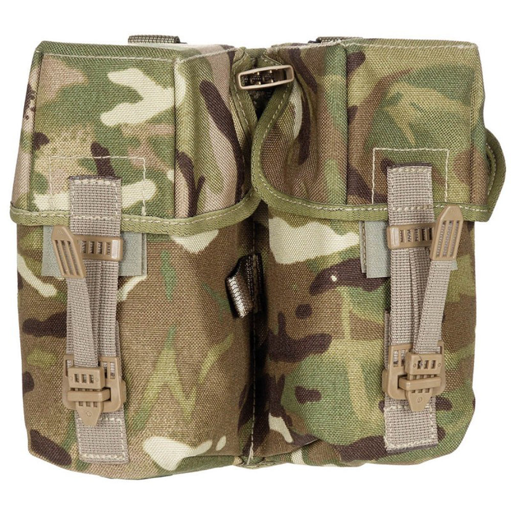 Ex-Army PLCE British Surplus Osprey Double Ammo Magazine Pouch MTP Camo