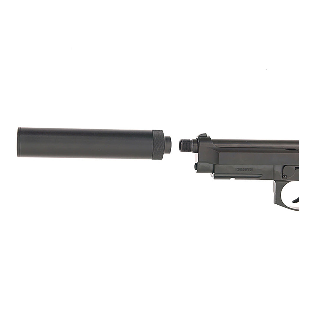 KJ Works Threaded Outer Barrel For Airsoft M9 Series CW Thread Black