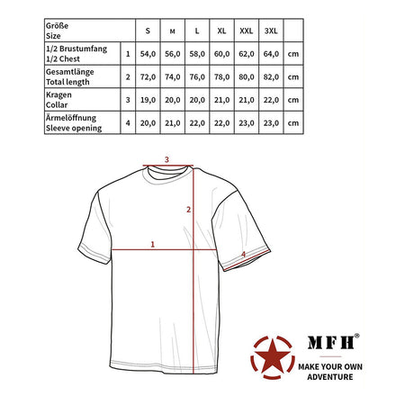 MFH US Mens T-Shirt Short-Sleeved Digi Flora Camo