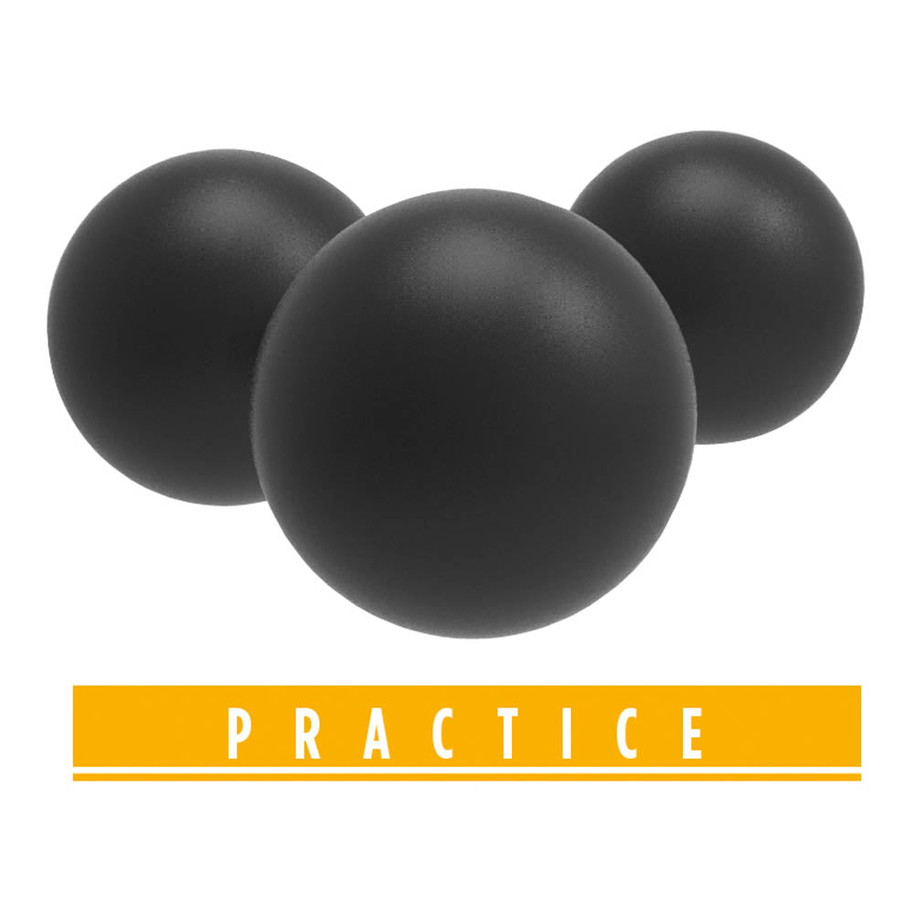 Umarex T4E Practice Rubber Balls .43 Ammo Pellets Black 500